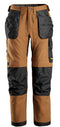 Snickers 6224 Allroundwork Canvas Stretch Trouser Holster pocket Brown\Black