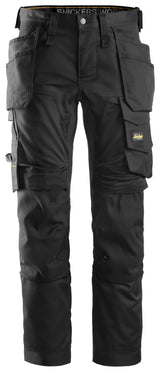Snickers 6241 Allroundwork Stretch Trousers Holster pocket Black\Black
