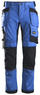 Snickers 6241 Allroundwork Stretch Trousers Holster pocket True Blue\Black - Regular / 30 (44)