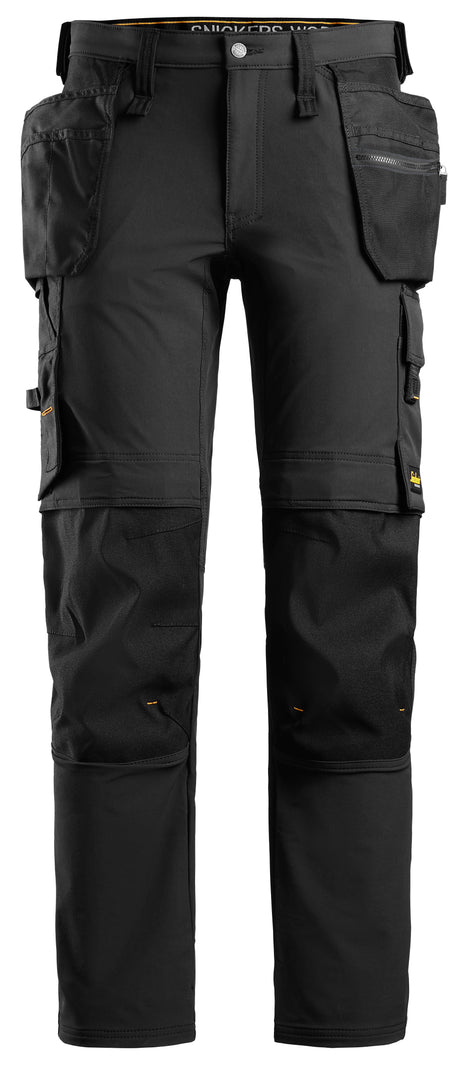 Snickers 6241 Allroundwork Stretch Trousers Holster pocket Black\Black