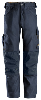 Snickers 6324 Allroundwork Canvas Strtch Trouser Navy\Navy - Regular / 30 (44) - Trousers