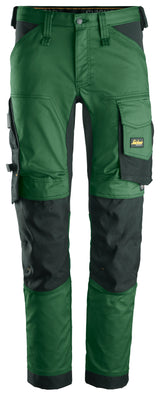 Snickers 6341 Allroundwork Stretch Trousers Holster pocket Forest Green\Black - Regular / 30 (44)