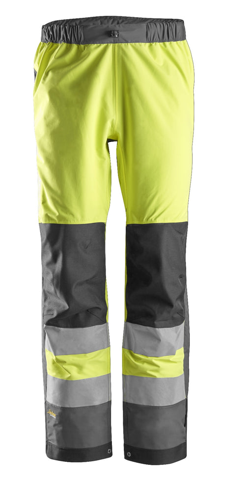 Snickers 6530 Allroundwork Hi-vis Waterproof Shell Trousers Class 2