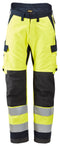 Snickers 6663 Protecwork Insulated Trousers Hi-vis Class 2