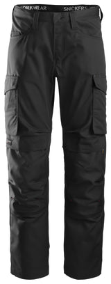 Snickers 6801 Sl Trousers Knee Guard Black\Black - Regular / 30 (44)