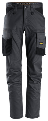 Snickers 6803 Allroundwork Stretch Trouser Steel grey\Black - Regular / 30 (44) - Trousers