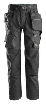 Snickers 6923 Flexiwork Floorlay Trousers Holster pocket Black\Black - Regular / 30 (44)