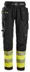 Snickers 6934 Hi-vis Class 1 Stretch Trouser Holster Pockets