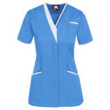 ORN 8200 - Tonia V-Neck Tunic Hospital Blue - White - 6 - Healthcare