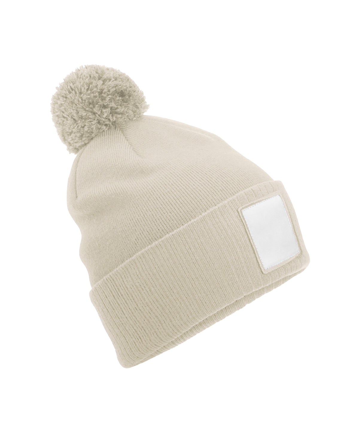 Beechfield - Applique patch pom beanie - B338R