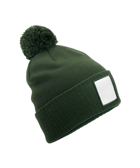 Beechfield - Applique patch pom beanie - B338R