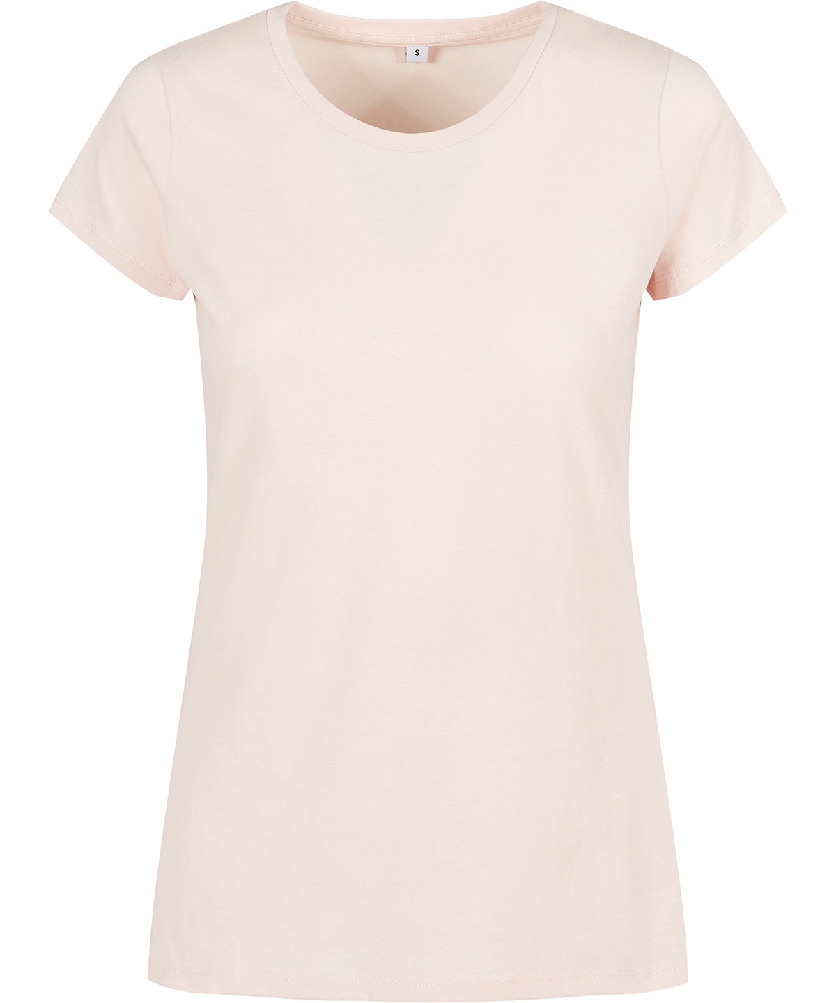 Build Your Brand Basic Womens Basic Tee Pink