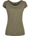 Build Your Brand Basic Womens Wide Neck Tee Olive