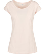 Build Your Brand Basic Womens Wide Neck Tee Pink - XS - T-Shirts