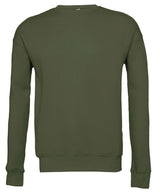 Bella Canvas Unisex Drop Shoulder Fleece Pullover - Military Green / XS - Sweatshirts