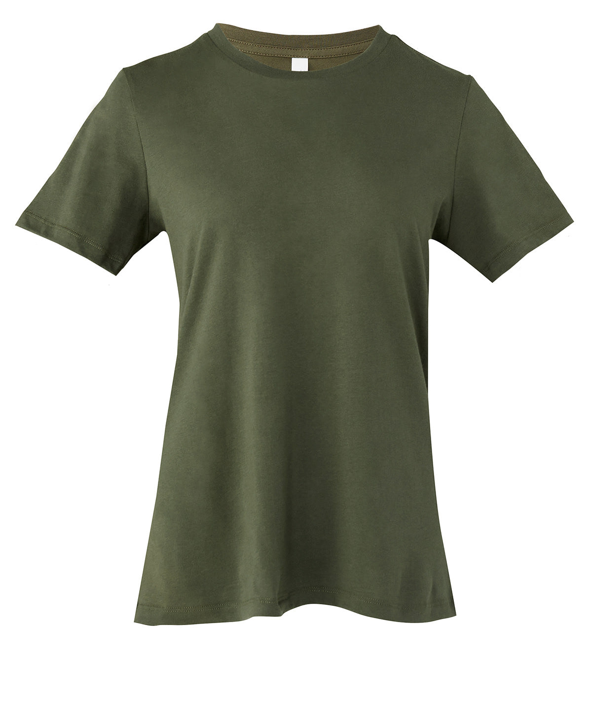 Bella Canvas Womens relaxed Jersey short sleeve tee Military Green