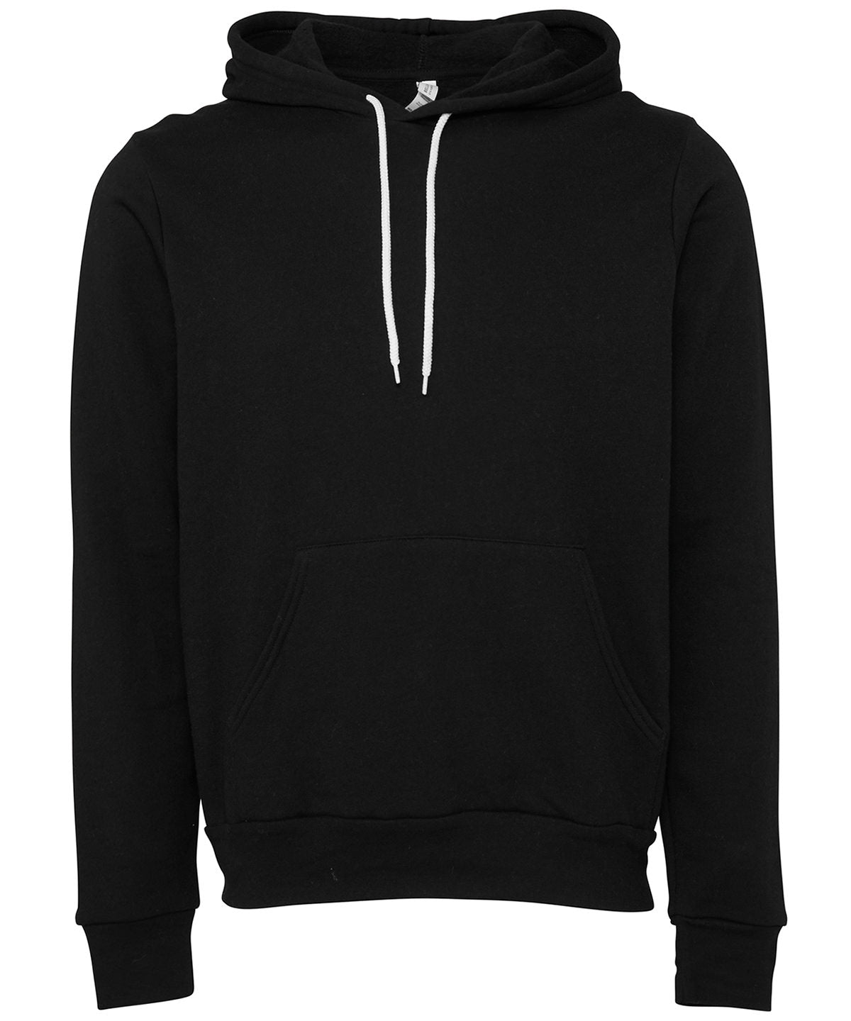 Bella Canvas Unisex polycotton fleece pullover hoodie DTG Black