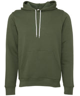 Bella Canvas Unisex Polycotton Fleece Pullover Hoodie - Military Green / XS - Hoodies
