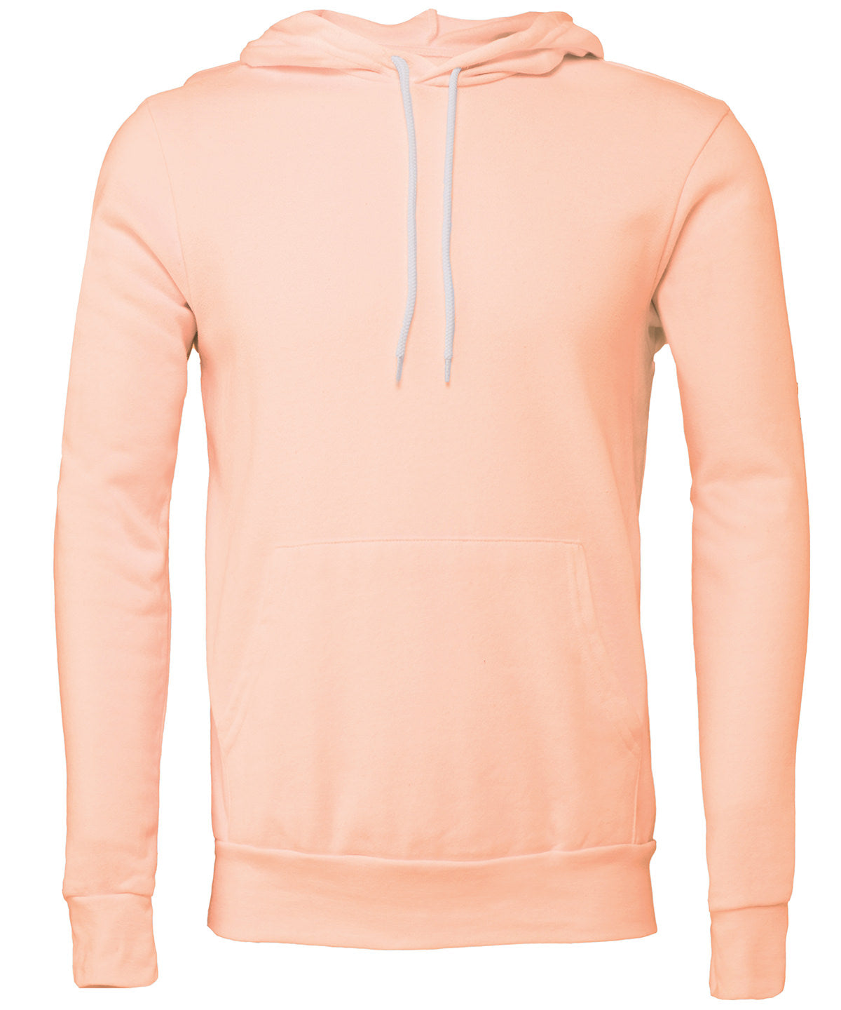Bella Canvas Unisex polycotton fleece pullover hoodie Peach