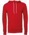 Bella Canvas Unisex polycotton fleece pullover hoodie Red