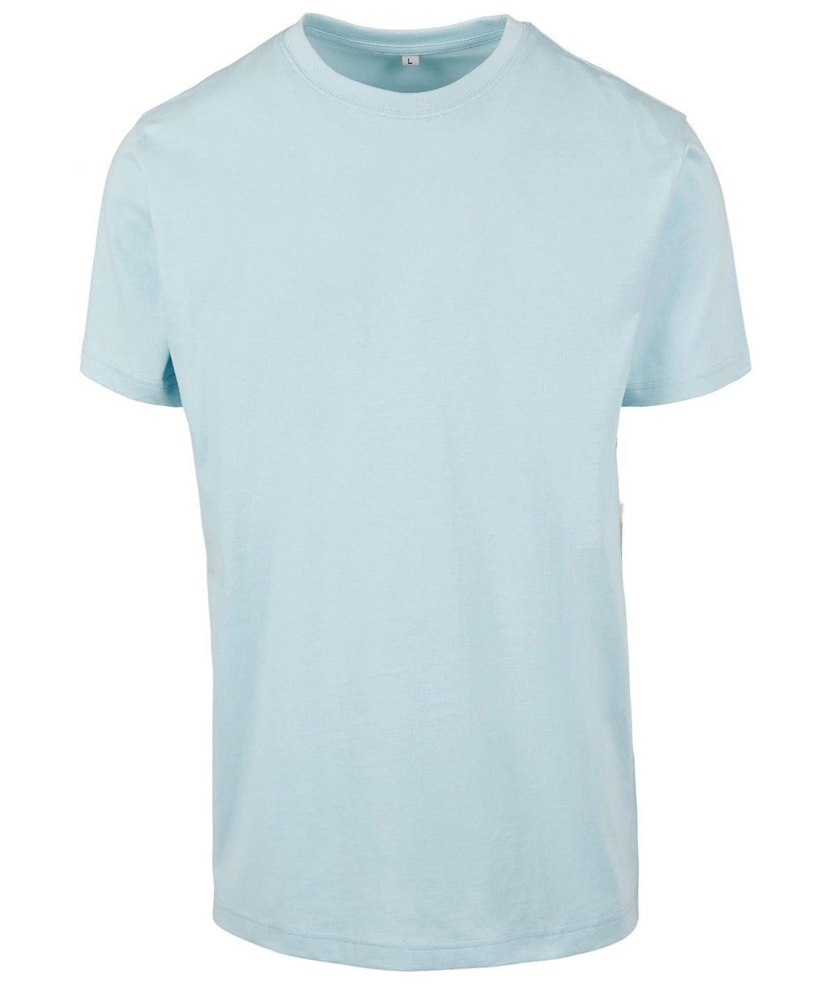 Build Your Brand T-Shirt Round-Neck Ocean Blue