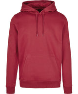 Build Your Brand Heavy Cotton Blend Hoodie - Burgundy / S - Hoodies
