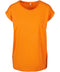 Build Your Brand Womens Extended Shoulder Tee Paradise Orange