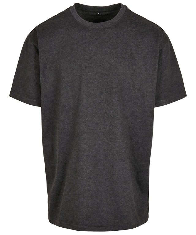Build Your Brand Heavy Oversized Tee Charcoal
