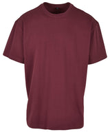 Build Your Brand Heavy Oversized Tee Cherry - XS - T-Shirts