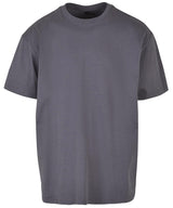 Build Your Brand Heavy Oversized Tee Dark Grey - XS - T-Shirts