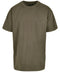 Build Your Brand Heavy Oversized Tee Olive