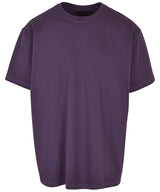 Build Your Brand Heavy Oversized Tee Purple Night - XS - T-Shirts