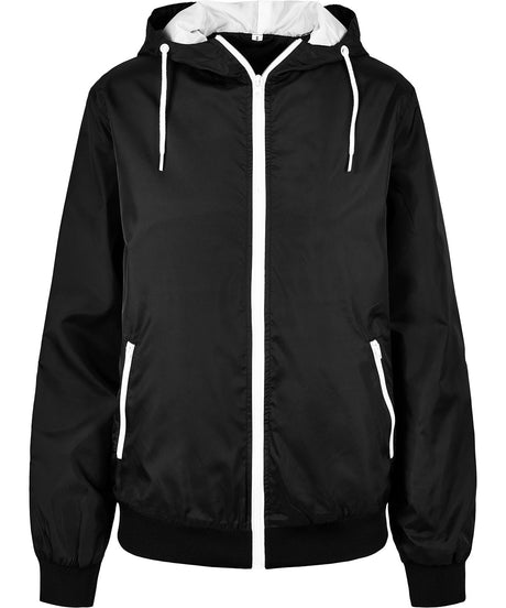 Build Your Brand Women’S Two-Tone Tech Windrunner Jacket
