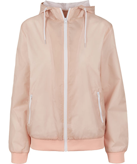 Build Your Brand Women’S Two-Tone Tech Windrunner Jacket