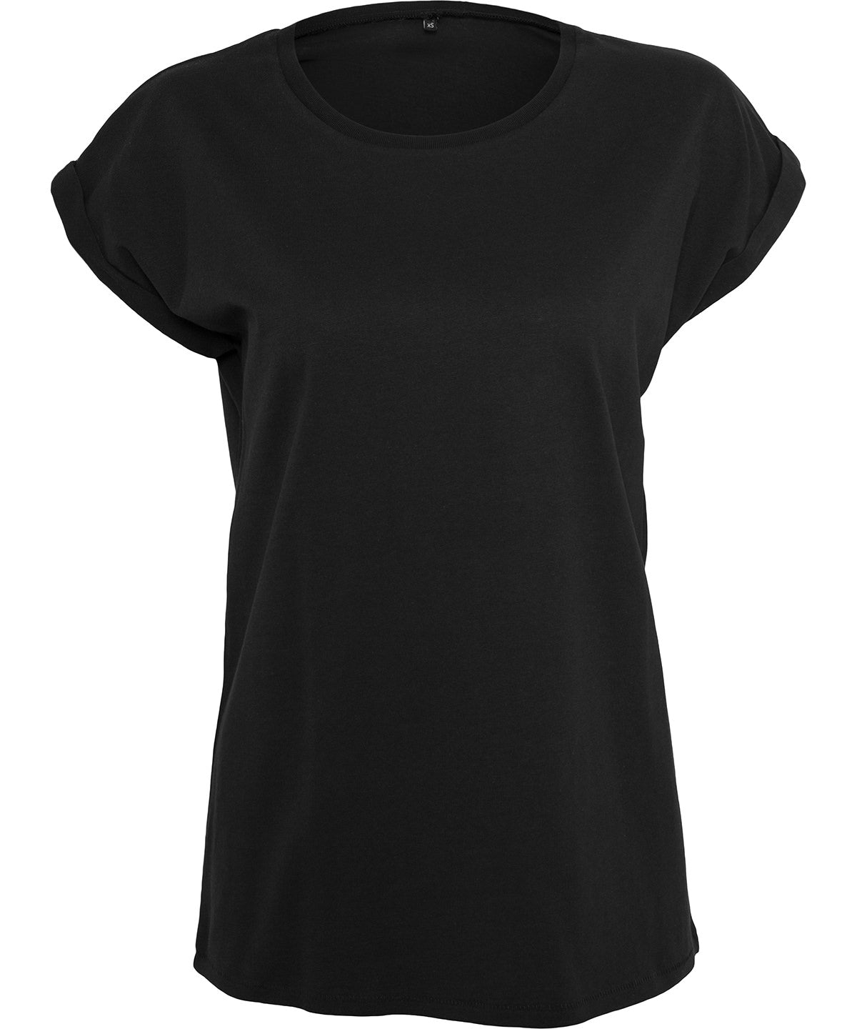 Build Your Brand Womens organic extended shoulder tee