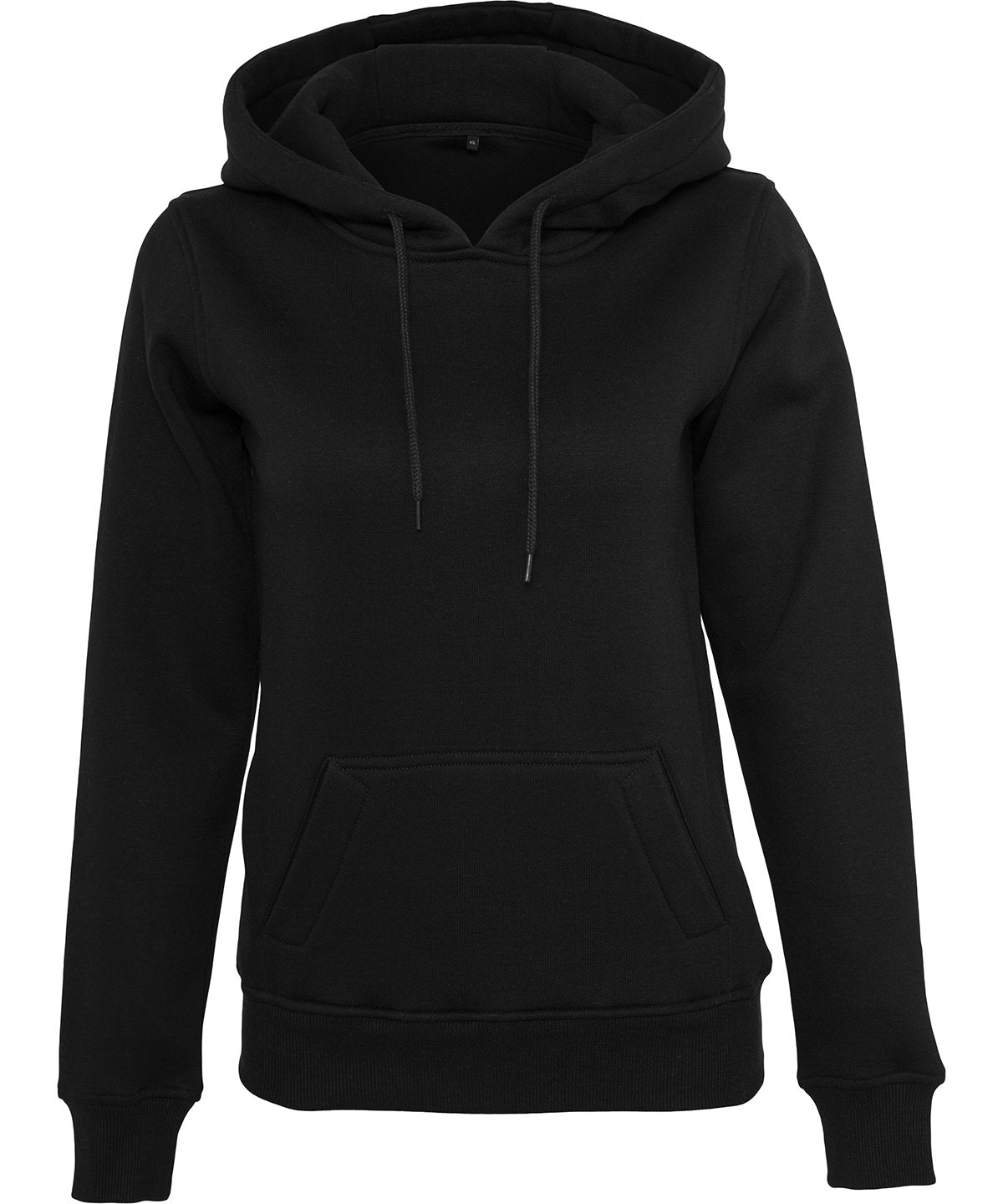 Build Your Brand Womens Organic Hoodie - Black / XS - Hoodies