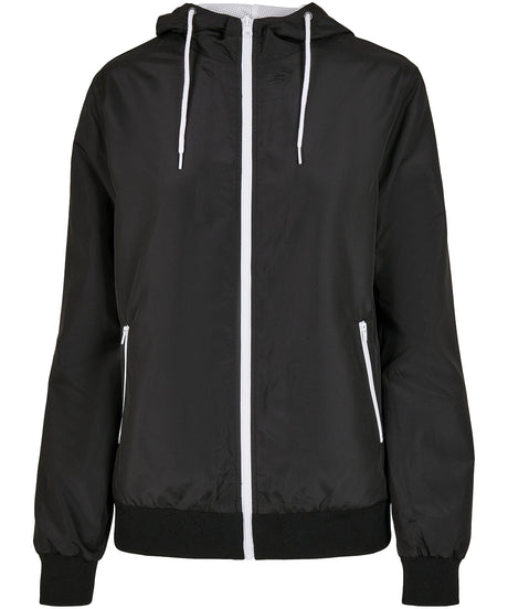 Build Your Brand Womens recycled windrunner