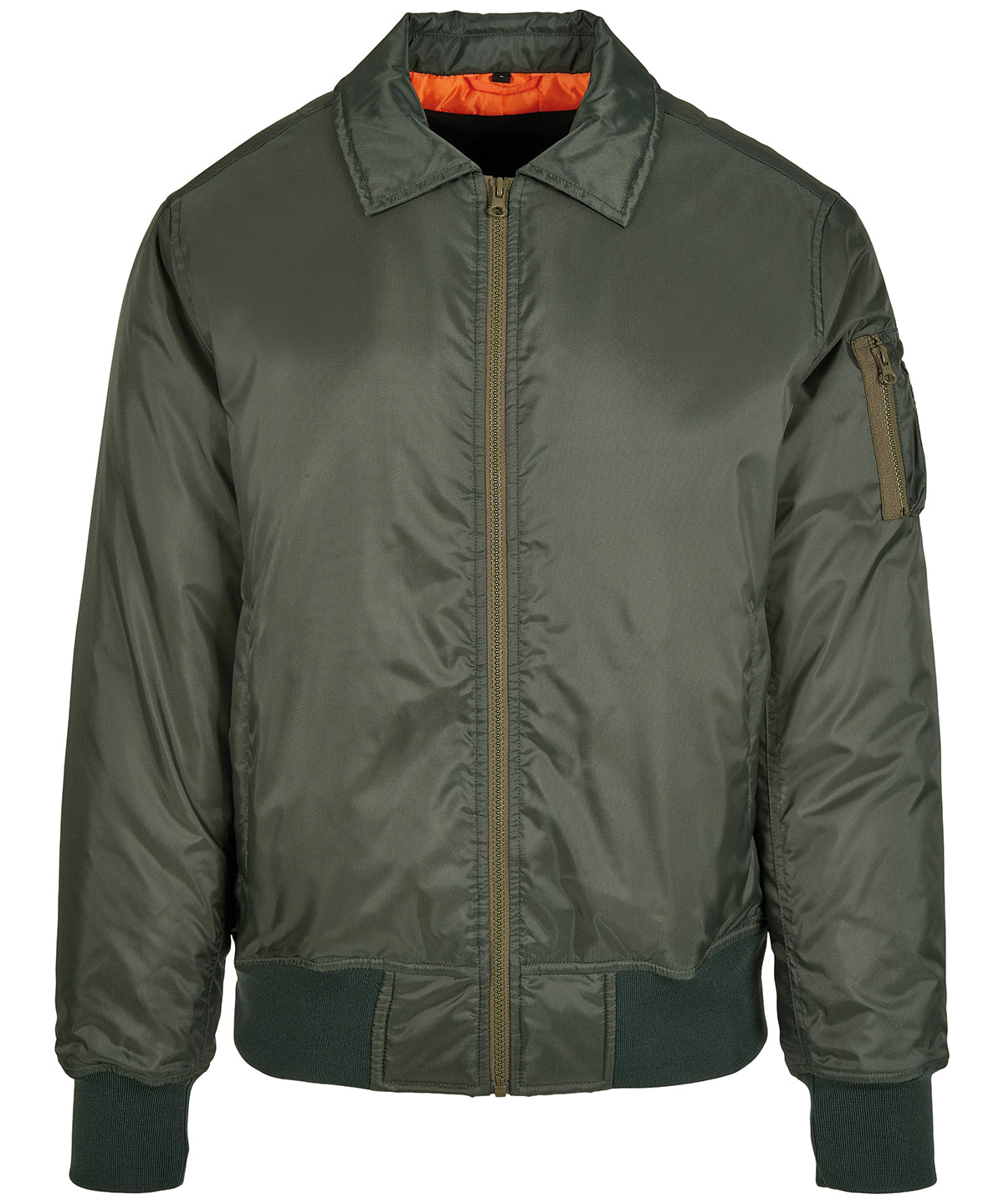 Build Your Brand Collar Bomber Jacket