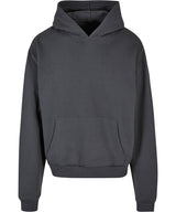 Build Your Brand Ultra Heavy Hoodie Dark Grey - S - Hoodies