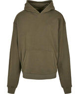 Build Your Brand Ultra Heavy Hoodie Olive - S - Hoodies