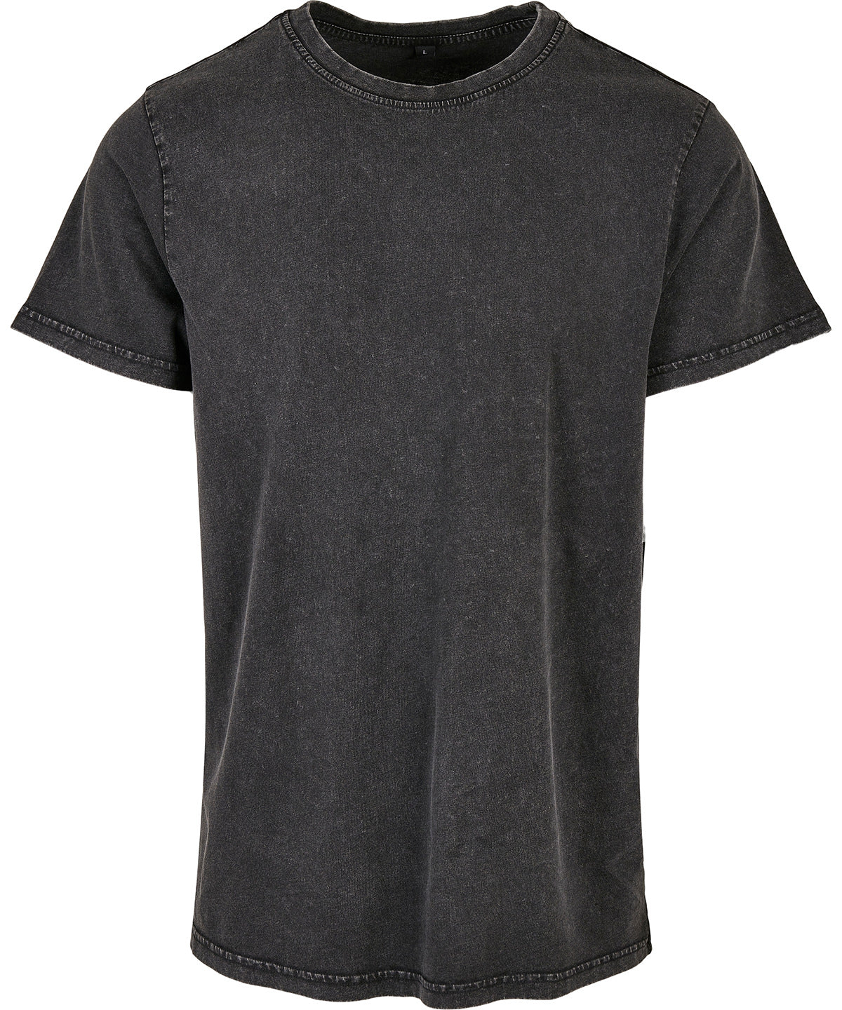 Build Your Brand Acid Washed Round Neck Tee