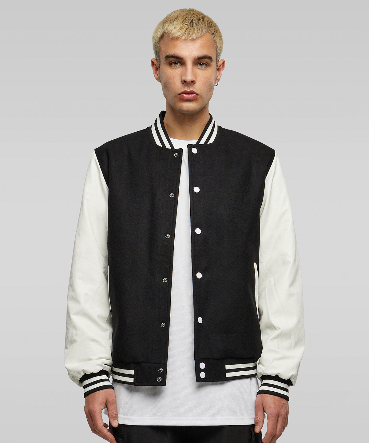 Build Your Brand Old School College Jacket - Jackets