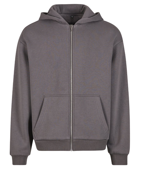 Build Your Brand Fluffy Zip Hoodie