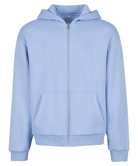 Build Your Brand Fluffy Zip Hoodie