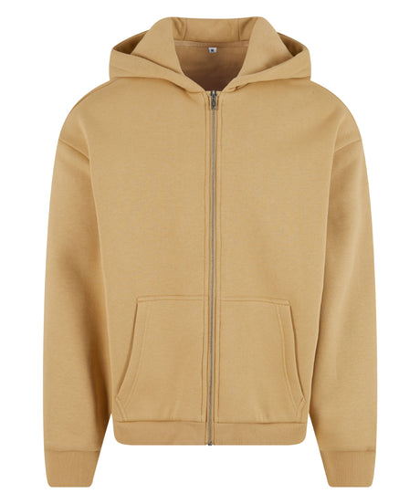 Build Your Brand Fluffy Zip Hoodie