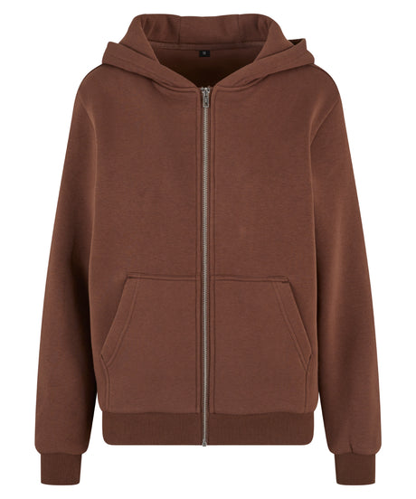 Build Your Brand Women’s Fluffy Zip Hoodie