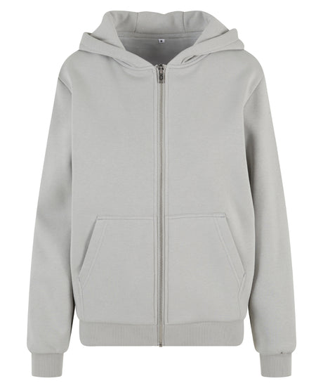 Build Your Brand Women’s Fluffy Zip Hoodie
