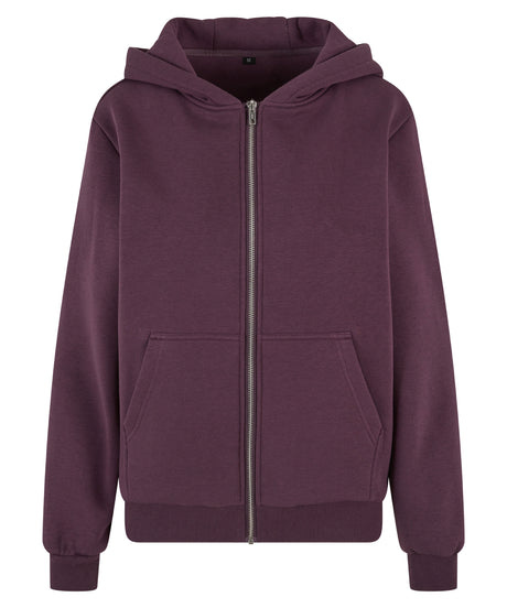 Build Your Brand Women’s Fluffy Zip Hoodie