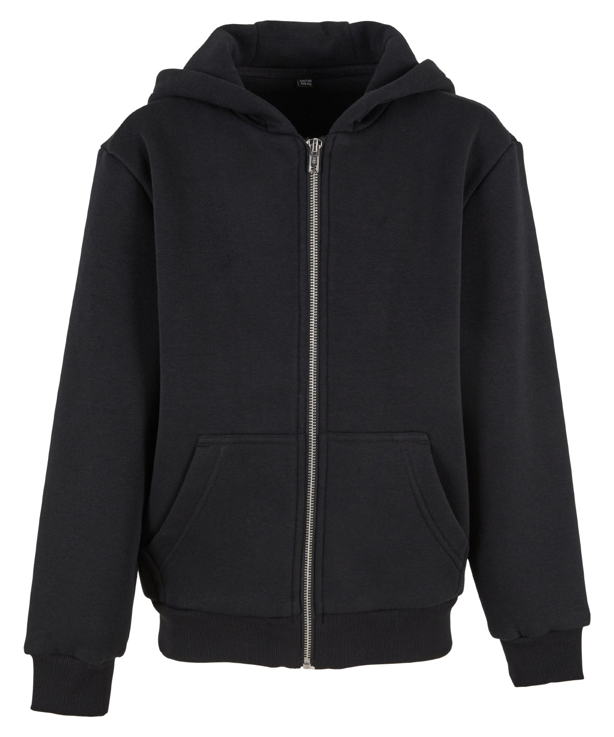 Build Your Brand Kids Fluffy Zip Hoodie