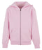 Build Your Brand Kids Fluffy Zip Hoodie
